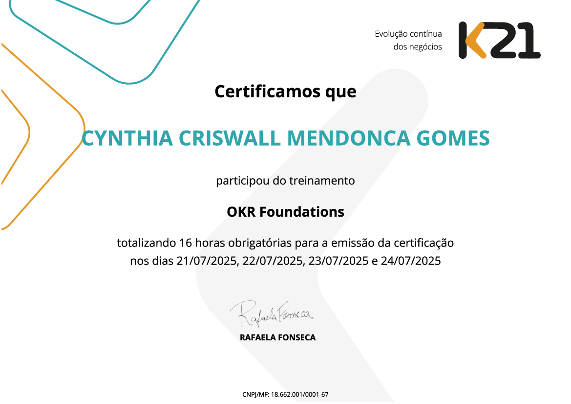 Certificado K21